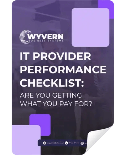 IT Provider Performance Checklist
