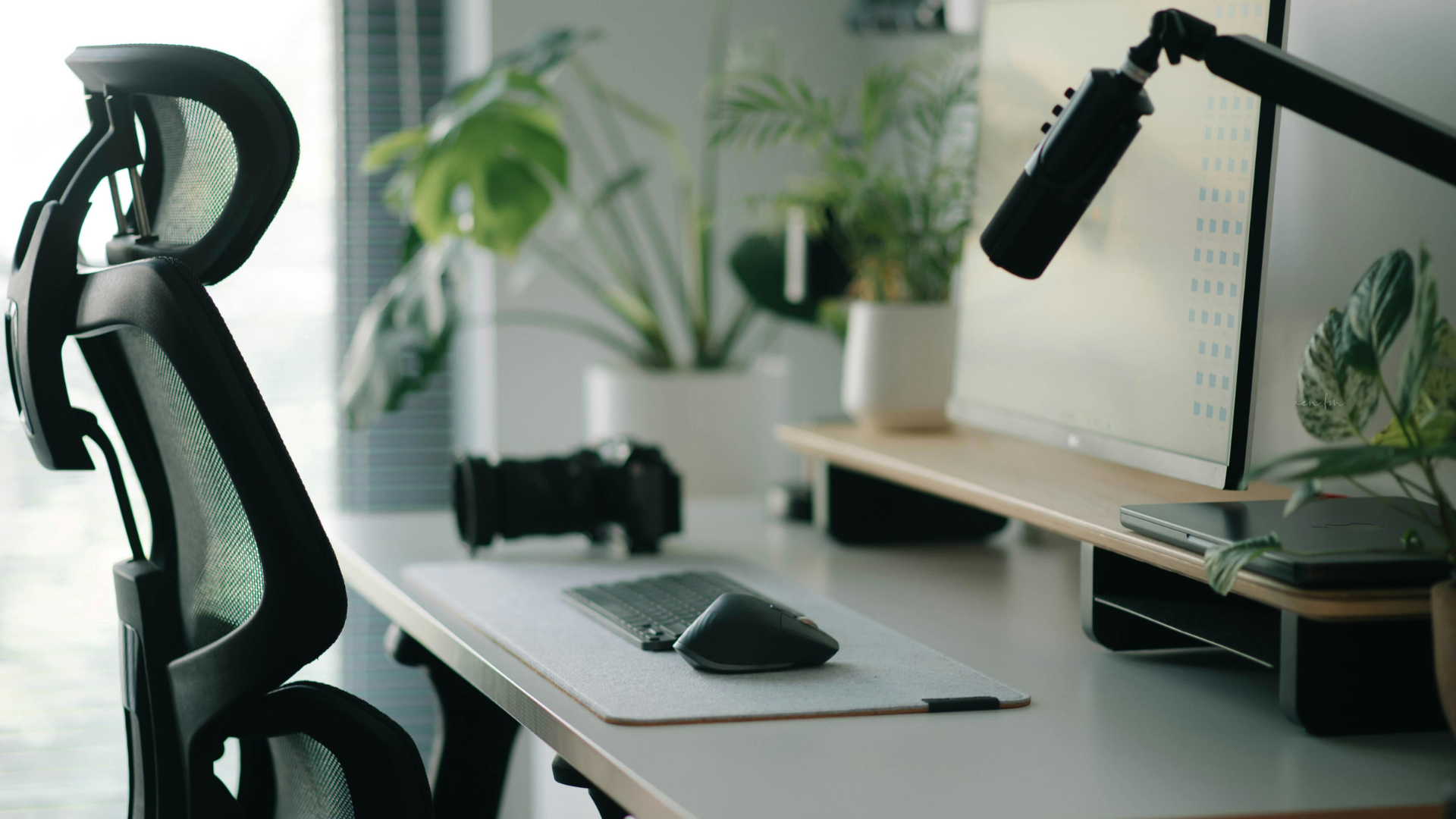 Desk with chair
